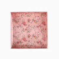 Кондитерская упаковка, коробка для макарун с пластиковой крышкой, &laquo;Шебби&raquo;, 12 х 12 х 3.5 см