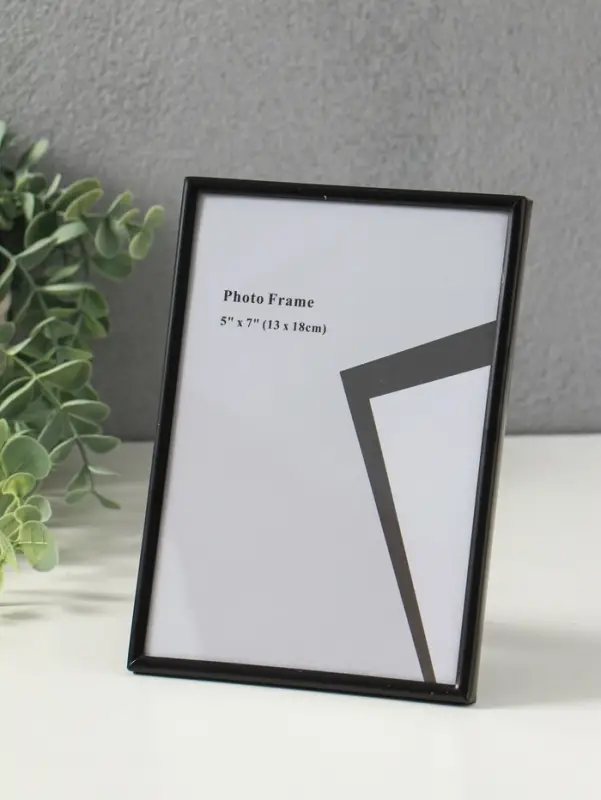 Фоторамка металл на 1 фото 13х18 см "Классик" чёрная 1,5х13х18 см