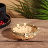 Чаша плетеная в 2 слоя, 10 см, бамбук