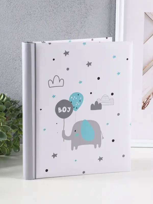 Фотоальбом "Слоник" 10 "магнитных"листов 23X28см, пер-т внутр.спираль