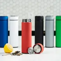 Термос с ситечком Percola, серый