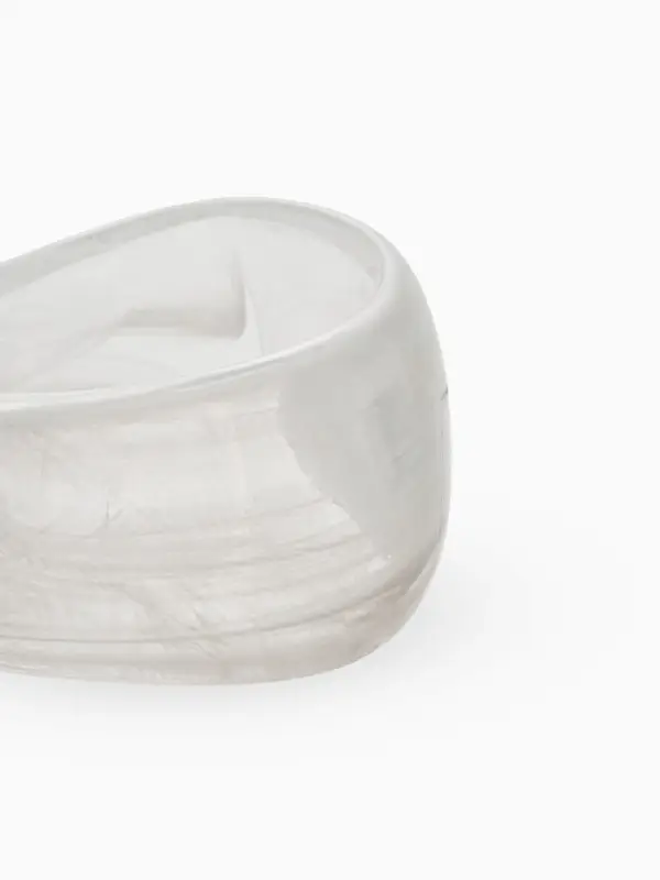 Браслет манжет акрил "Тренд", цвет белый