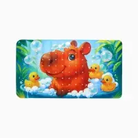 Коврик для ванной противоскользящий, на присосках &laquo;Капибара&raquo;, детский, 40&times;70 см