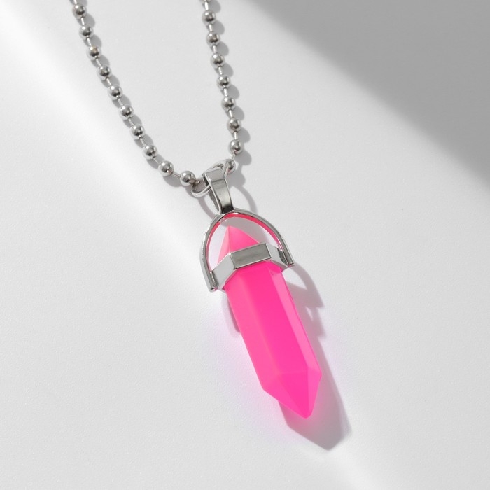 Кулон &laquo;Маятник&raquo;, цвет малиновый, 40 см