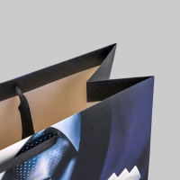 Пакет подарочный ламинированный горизонтальный, упаковка, &laquo;Best man&raquo;, XL 49 х 40 х 19 см