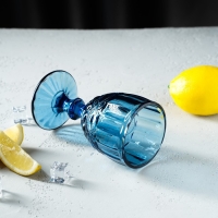 Бокал для вина стеклянный Magistro &laquo;Ла-Манш&raquo;, 250 мл, 8&times;15,5 см, цвет синий