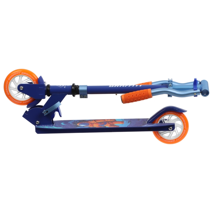 Самокат городской GRAFFITI Comfort 120, складной, колёса PU 120 мм, ABEC 7 Carbon