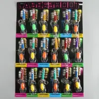 Фонарик свет + лазер 5 насадок "Машинка" МИКС