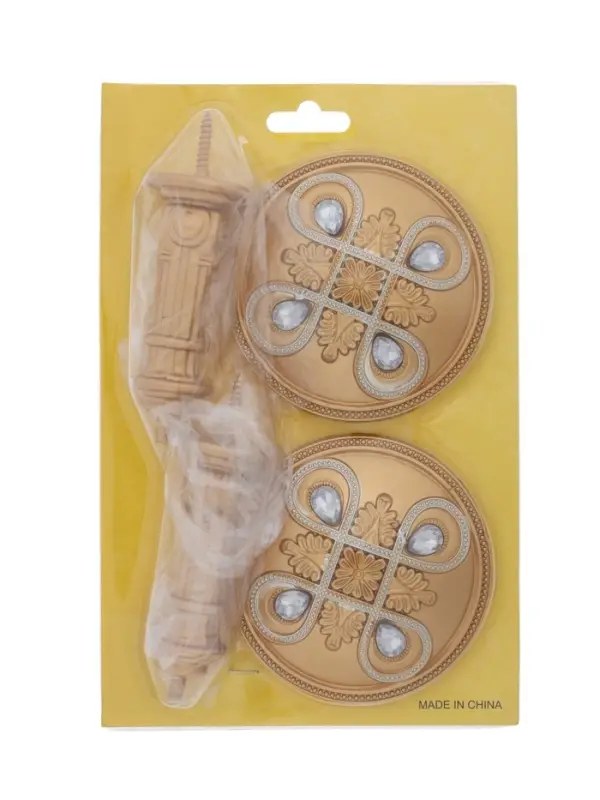 Крючок для штор CAPPIO KS033, d=98 мм, цвет золото с серебром, 2 шт