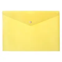 Папка-конверт на кнопке А4, 180 мкм, Calligrata Pastel, глянцевая, полупрозрачная, микс