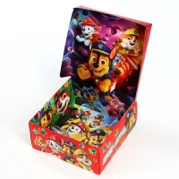 Подарочная коробка складная с 3Д, Щенячий патруль, 15х15х7 см