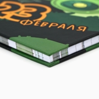 Блокнот на замочке А6, 50 листов в твердой обложке &laquo;23 февраля. День защитника котечества&raquo;