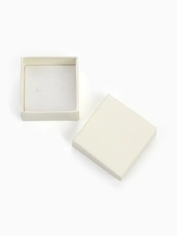 Коробочка подарочная под кольцо/серьги/серьги &laquo;Минимал&raquo;, 5&times;5 см (размер полезной части 4.5&times;4.5 см), белая, вставка белая