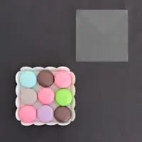 Коробка для печенья, белая, 15&times;15&times;3 см