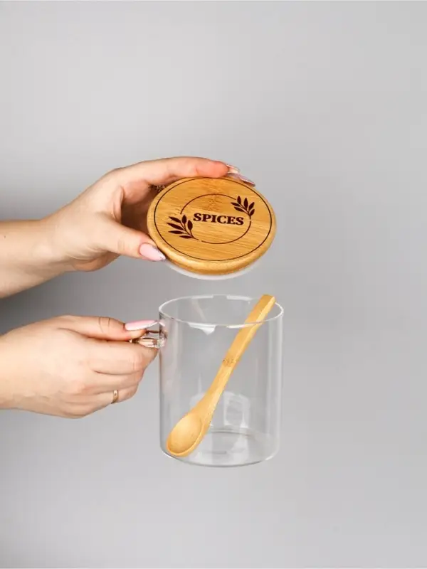 Набор банок с ложкой "Spices", 3 шт