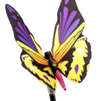 Штекер с подсветкой "Бабочка Адриа" синяя, 12х70см