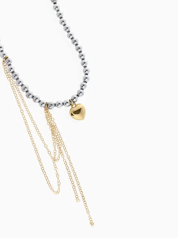 Набор 2 предмета: колье, серьги "Трансформеры" водопад, цветной