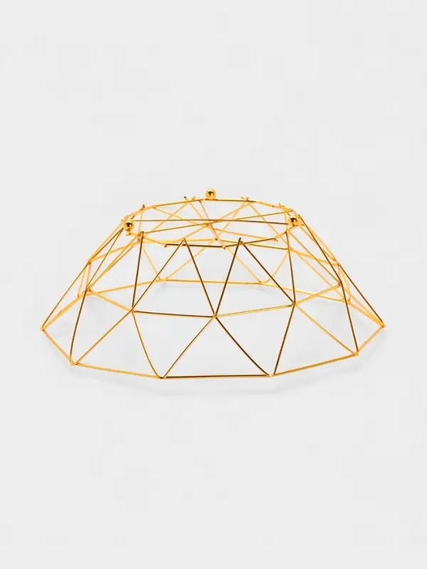 Ваза для фруктов "Геометрия Голд" 25.5*27*10 см, цвет золотой