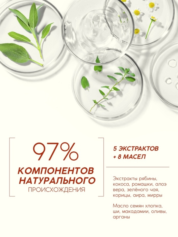 Шампунь для волос, молодость и объем, аромат рябины, 400 мл, Рябина