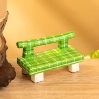 Сувенир дерево "Скамейка" цв. зелёный, 8,5х4х5 см