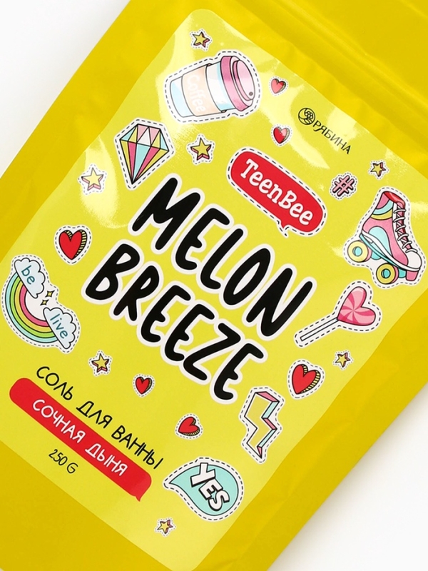 TEEN BEE Соль для тела в пакете 250 гр, аромат дыня