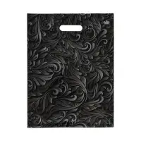 Пакет "Винтажные узоры", полиэтиленовый с вырубной ручкой, 30х39,5см, 60 мкм