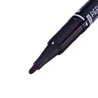 Маркер перманентный ErichKrause Double P-80, двусторонний, чёрный