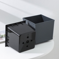 Кашпо со вставкой &laquo;Стиль&raquo;, 3 л, цвет графит