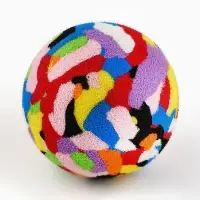Шарик для кошек, 3,5 см, фасовка в банку по 50 шт, разноцветный