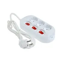 Удлинитель СТАРТ,3 розетки,1,5 м, 16А, ПВС 3*1 мм2, с з/з, инд. кнопки вкл, IP 20