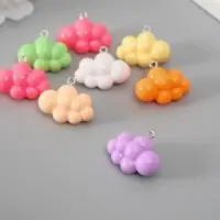 Подвеска для творчества пластик "Воздушное облако" МИКС 1,2х2,5х2,1 см