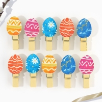 Набор прищепок для украшения вербы &laquo;Со Светлой Пасхой!&raquo;, 10 х 12 см.