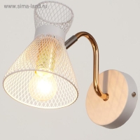 Бра 662458/1 E14 40Вт белый-золото 25х12х18 см