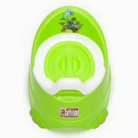 Горшок детский антискользящий &laquo;Бэйби-Комфорт&raquo; с крышкой, съёмная чаша, цвет салатовый