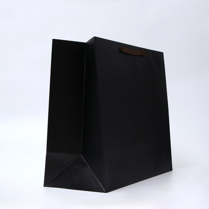 Пакет ламинированный горизонтальный "Черный", XL 49 &times; 40 &times; 19 см