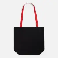 Шопер B5, черный с красными ручками