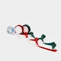 Набор лент с тиснением для упаковки подарков, 3 шт