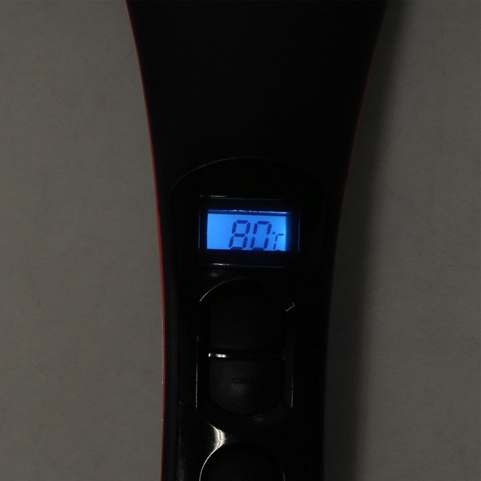 Расческа Luazon LR-02, электрическая, 50 Вт, дисплей, регулировка t, 220 В, розовая