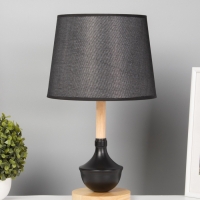 Лампа настольная BayerLux ЭКО "Тамара" 1х40Вт Е27 коричневый/черный 26х26х44см