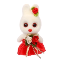 Игрушка из пенопласта &laquo;Зайка с цветами&raquo;, 13 см