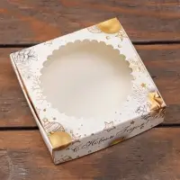 Коробка &laquo;Золотой Новый год&raquo; 11.5&times;11.5&times;3.2 см