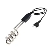 Электрокипятильник LEK 12, 1000 Вт, спираль пружина, 25&times;4.5 см, 220 В, чёрный