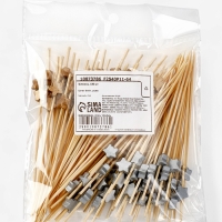 Шпажки для канапе &laquo;Звезды&raquo; бамбук, цветзолото, серебро, 100 шт.