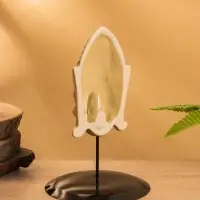 Маска &laquo;Будда&raquo;, на подставке, 14&times;14&times;22 см, керамика, бежевая