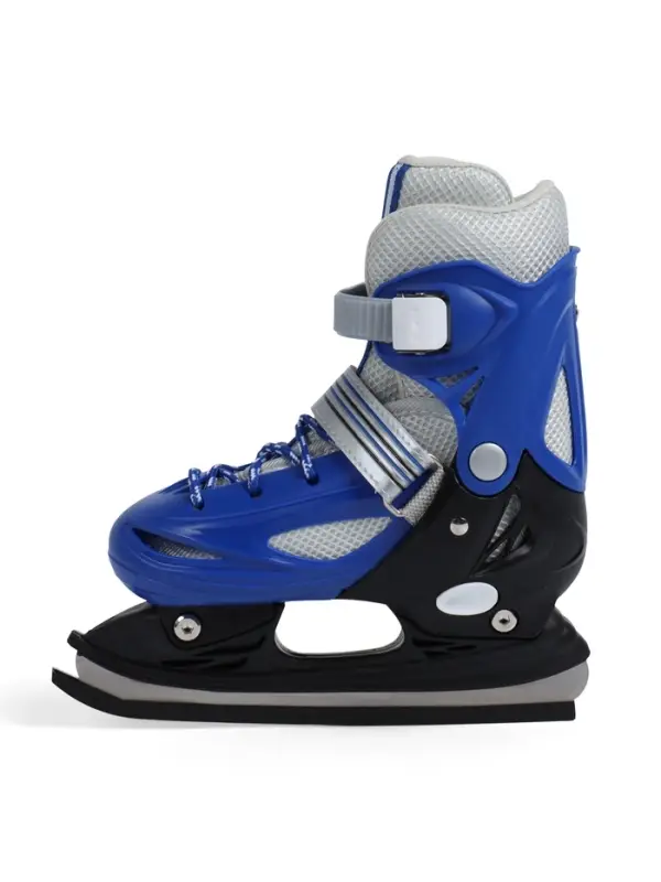 Коньки детские раздвижные BlackAqua, р. 26-29, для фитнеса, синие
