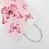 Пакет подарочный крафтовый &laquo;Прекрасных моментов&raquo; 18&times;8&times;25 см, 120 г/м&sup2;