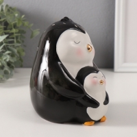 Копилка керамика "Пингвин с малышом" 10х11,9х13,8 см