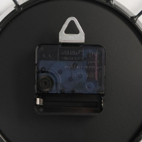 Часы настенные, серия: Ажур, "Чёрные лепестки", плавный ход, d-15 см, 47 х 47 см