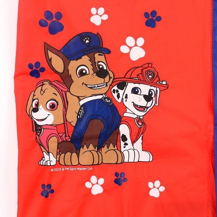 Дождевик детский, размер M, 100-110 см, Щенячий патруль