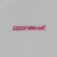 Набор керамической посуды Доляна &laquo;Мрамор&raquo;, 24 предмета: тарелки d=19/21/24 см, чайная пара 200 мл, цвет розовый